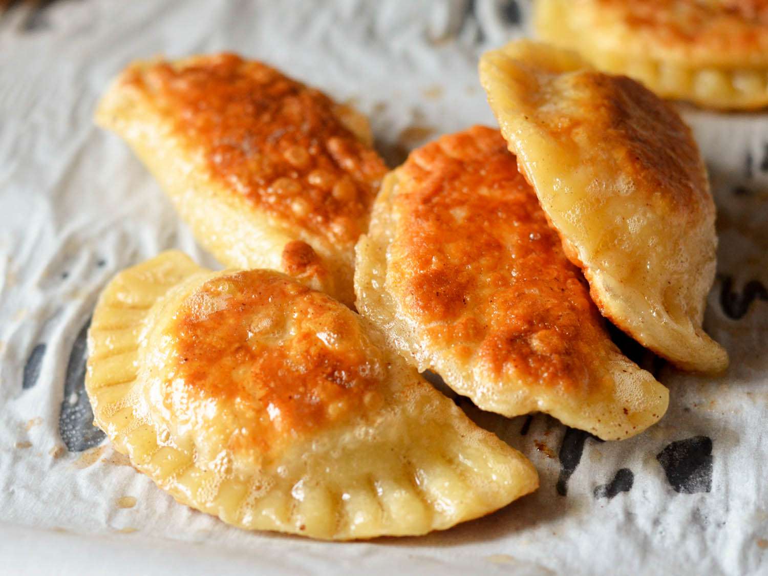 golden brown fried cheesesteak pierogi 