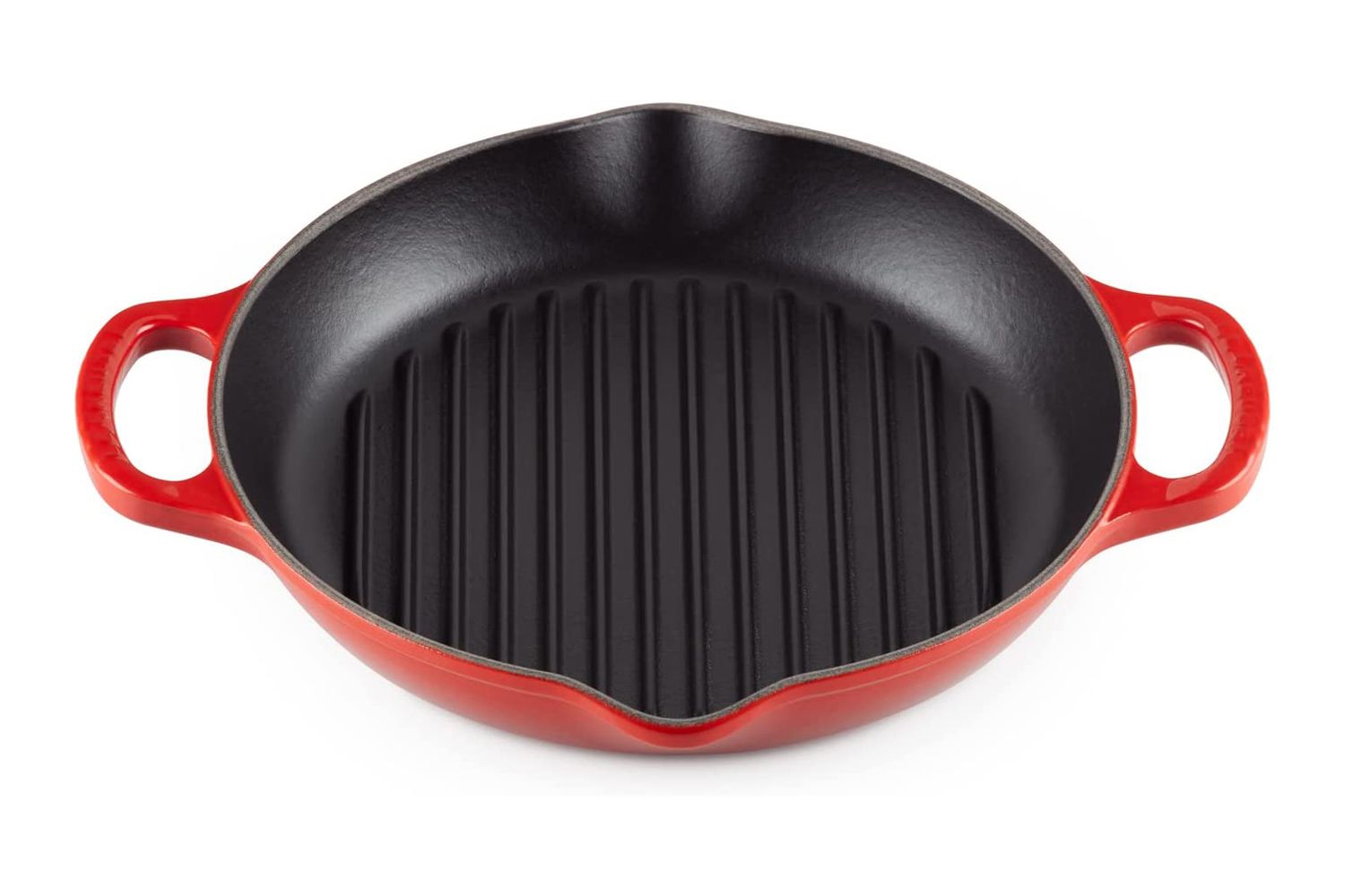 Amazon Prime Day Le Creuset Enameled Cast Iron Signature Deep Round Grill, 9.75", Cerise