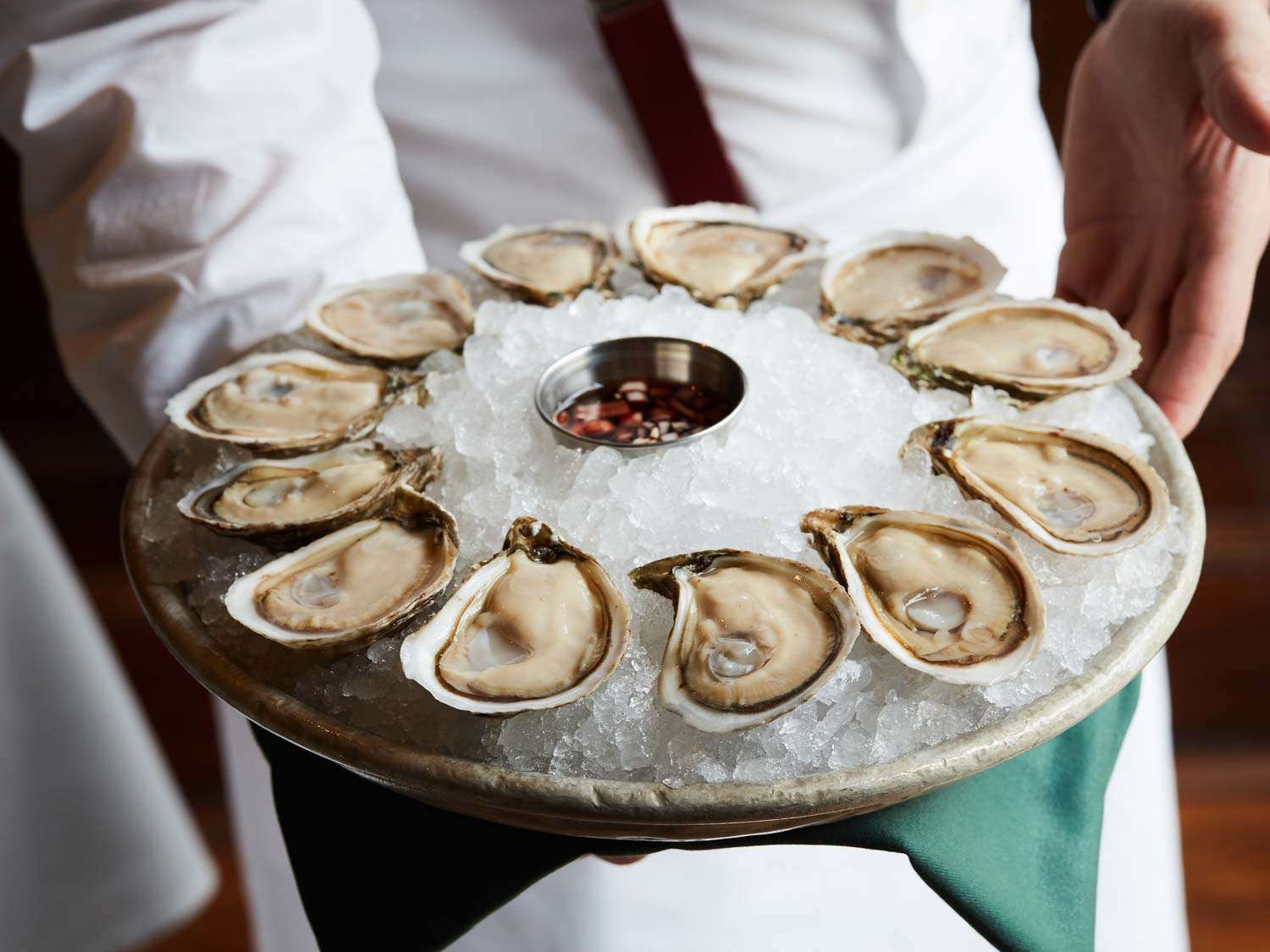 Oysters on the half shell at Old Ebbitt Grill.