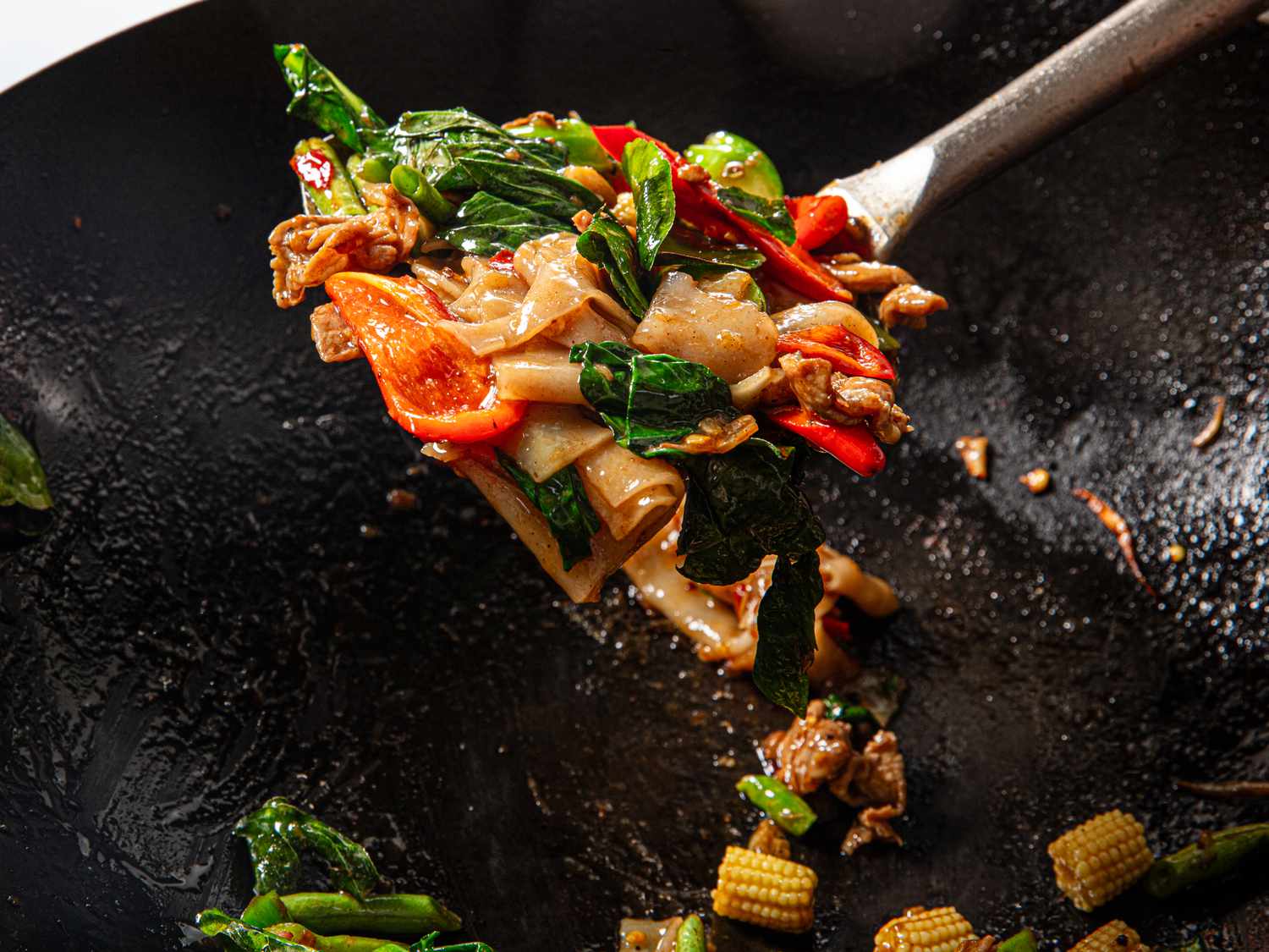 Plating Pad Kee Mao from wok