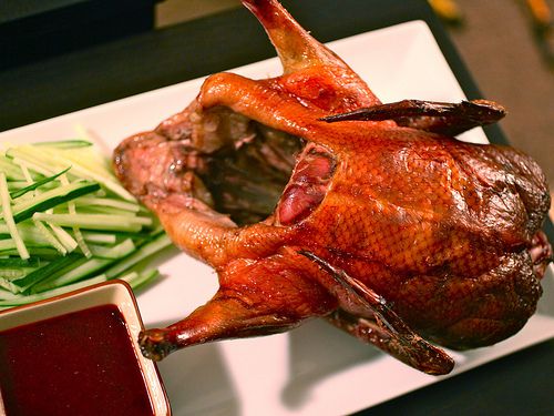Peking-style roast duck. 