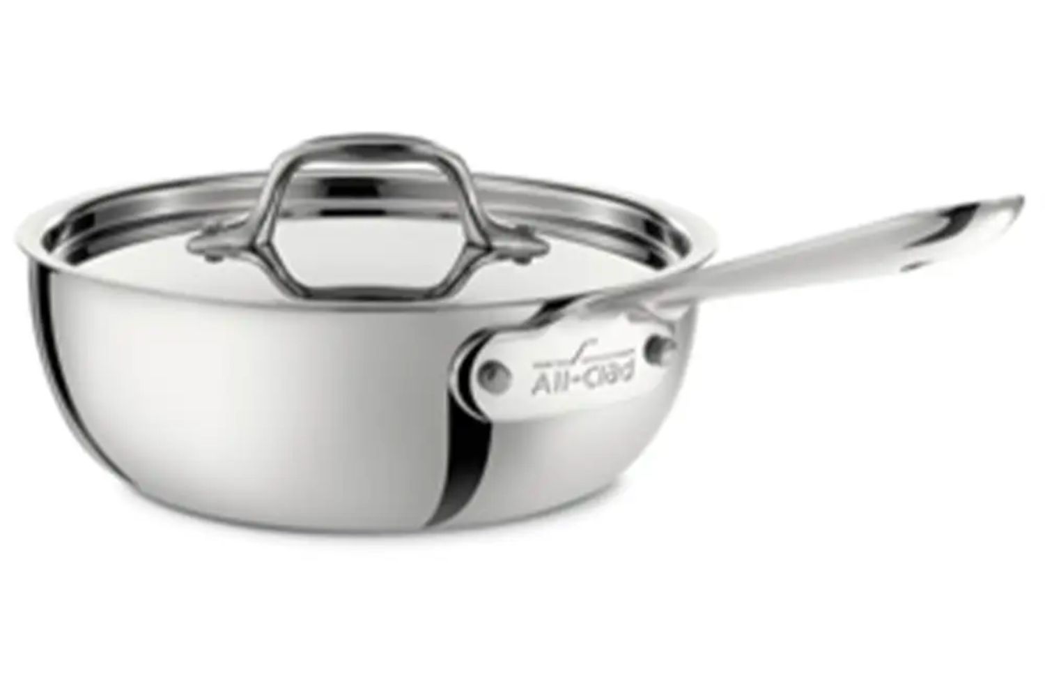 All-Clad 2-Quart D3 Stainless Steel Saucier with Lid