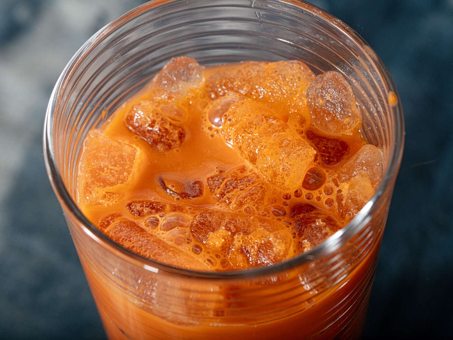 Side view of Thai Iced Tea