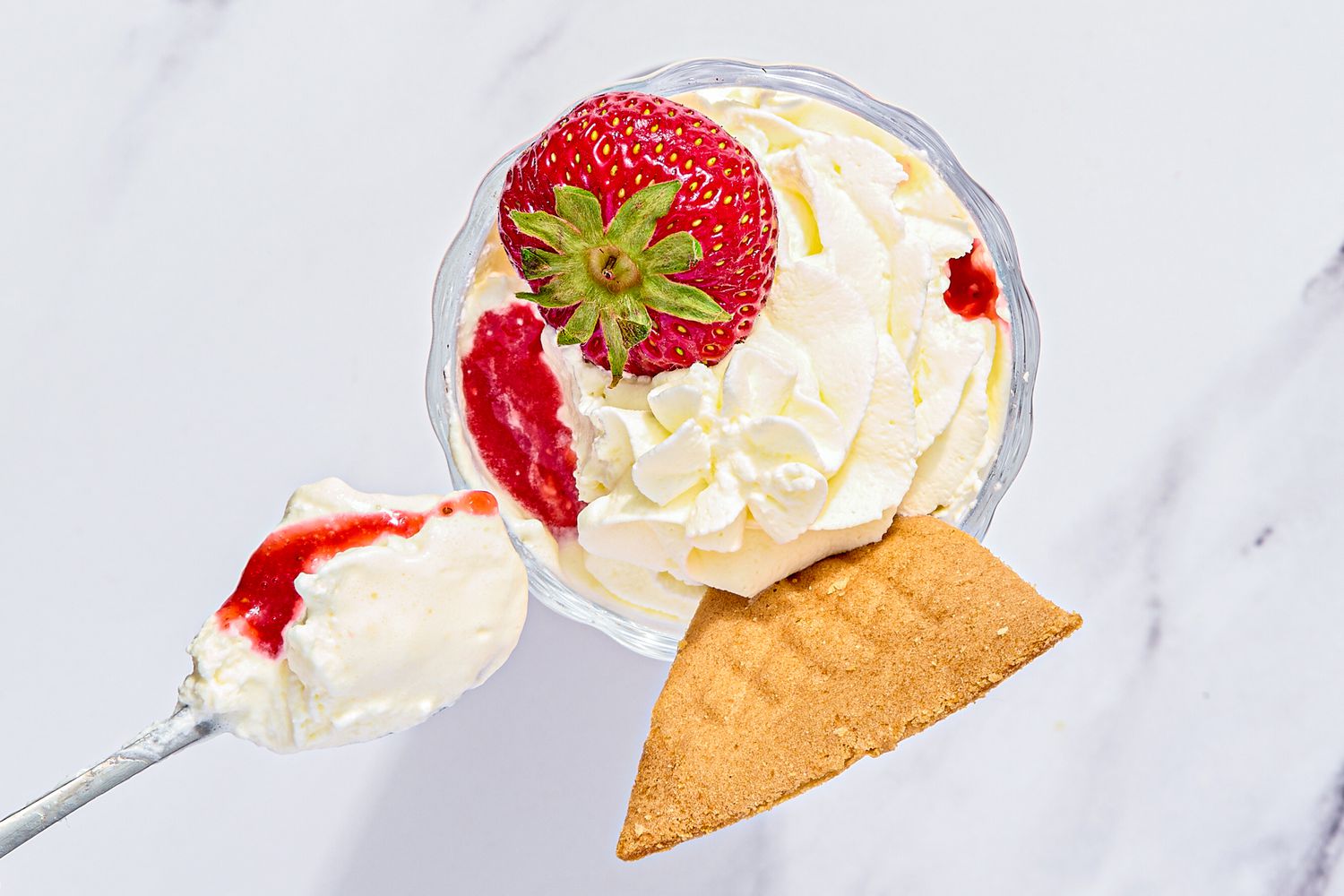 Overhead view of Knickerbocker Glory