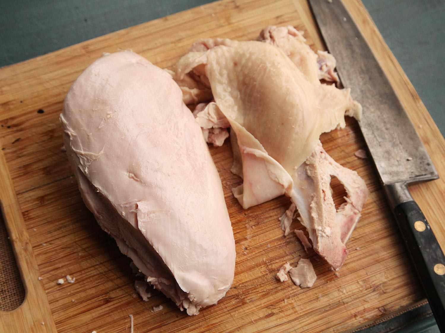 Sous vide turkey breast with skin and bones removed.