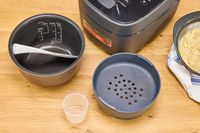 The attachments for the Zojirushi NW-QAC10 Induction Heating Rice Cooker & Warmer