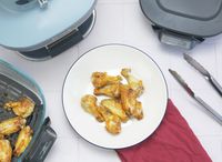 cooked chicken wings on a plate