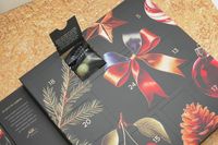 A door open on the Lakrids by Bülow Holiday Advent Calendar to reveal strawberry licorice