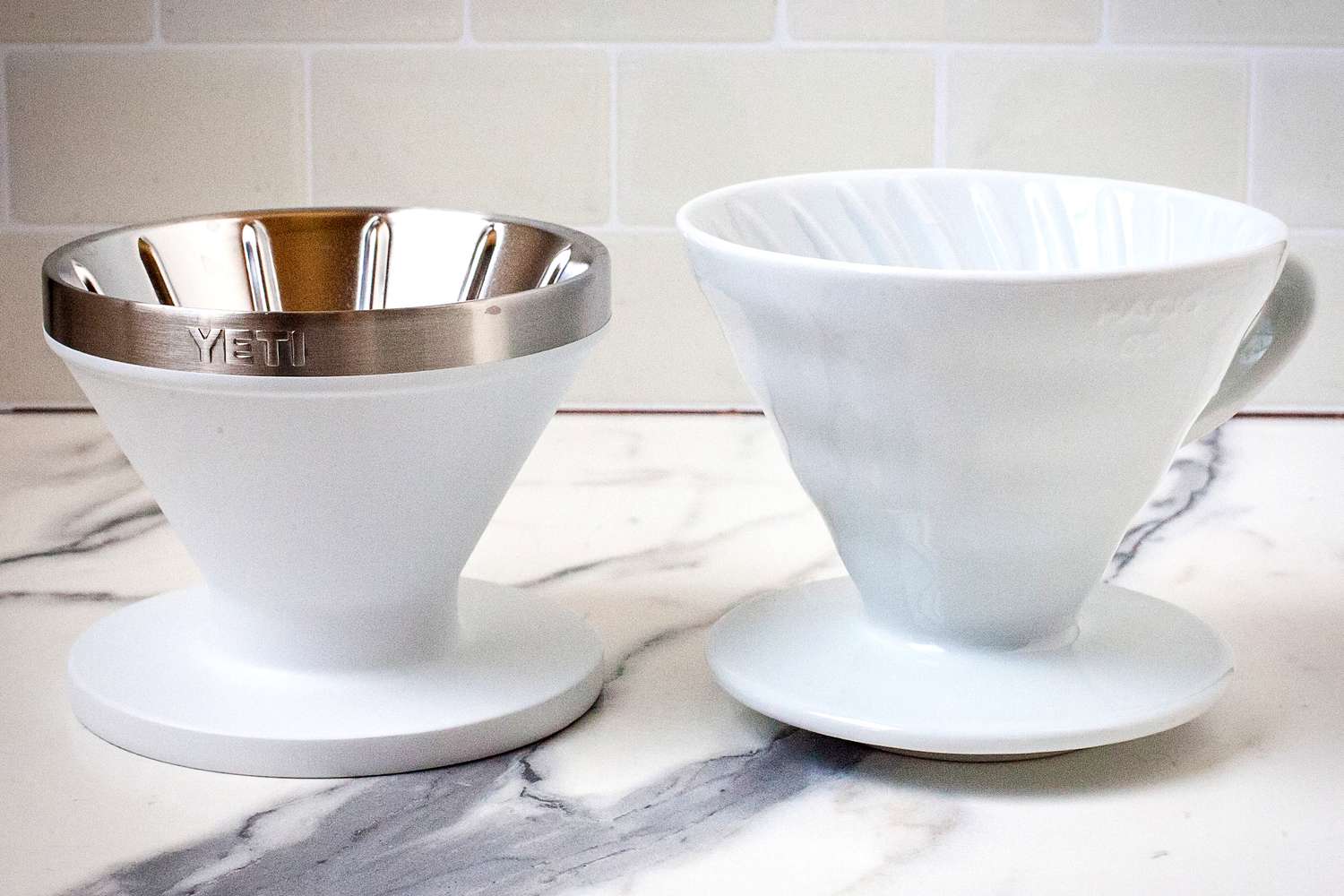 Yeti Rambler Pour-Over on a marble counter