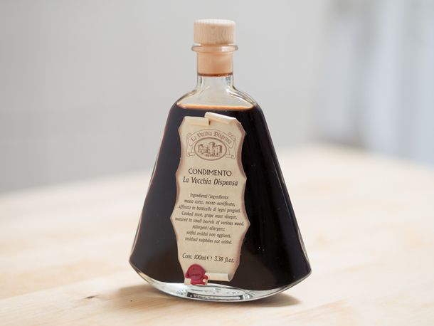 A bottle of condimento balsamico