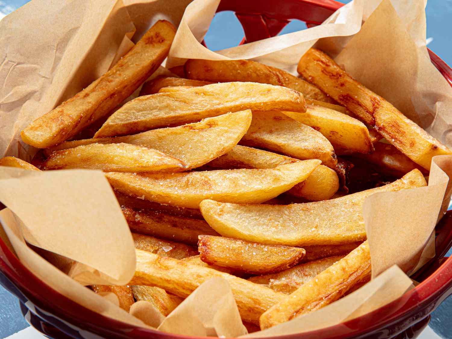 Side view of chips