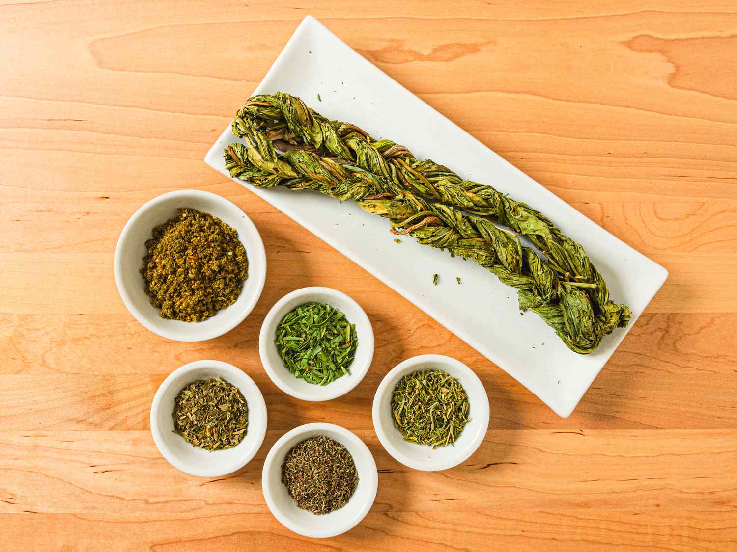 Overhead view of Armenian greens