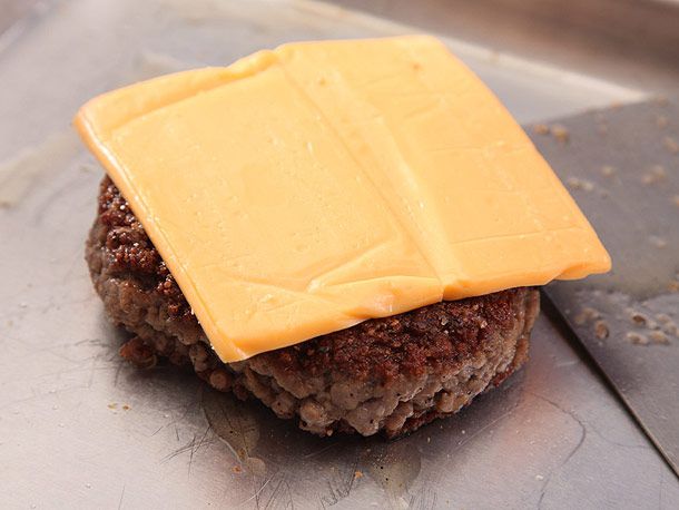 burger patty with American cheese