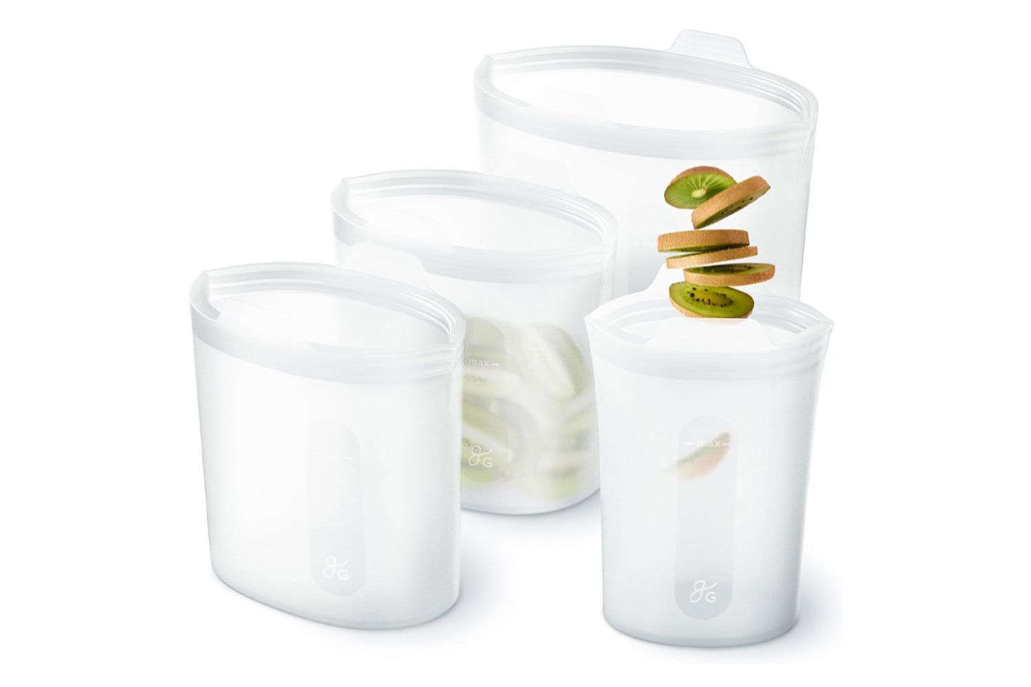 Greater Goods Reusable Silicone Containers for Food Storage