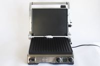 The Breville indoor grill with the lid open