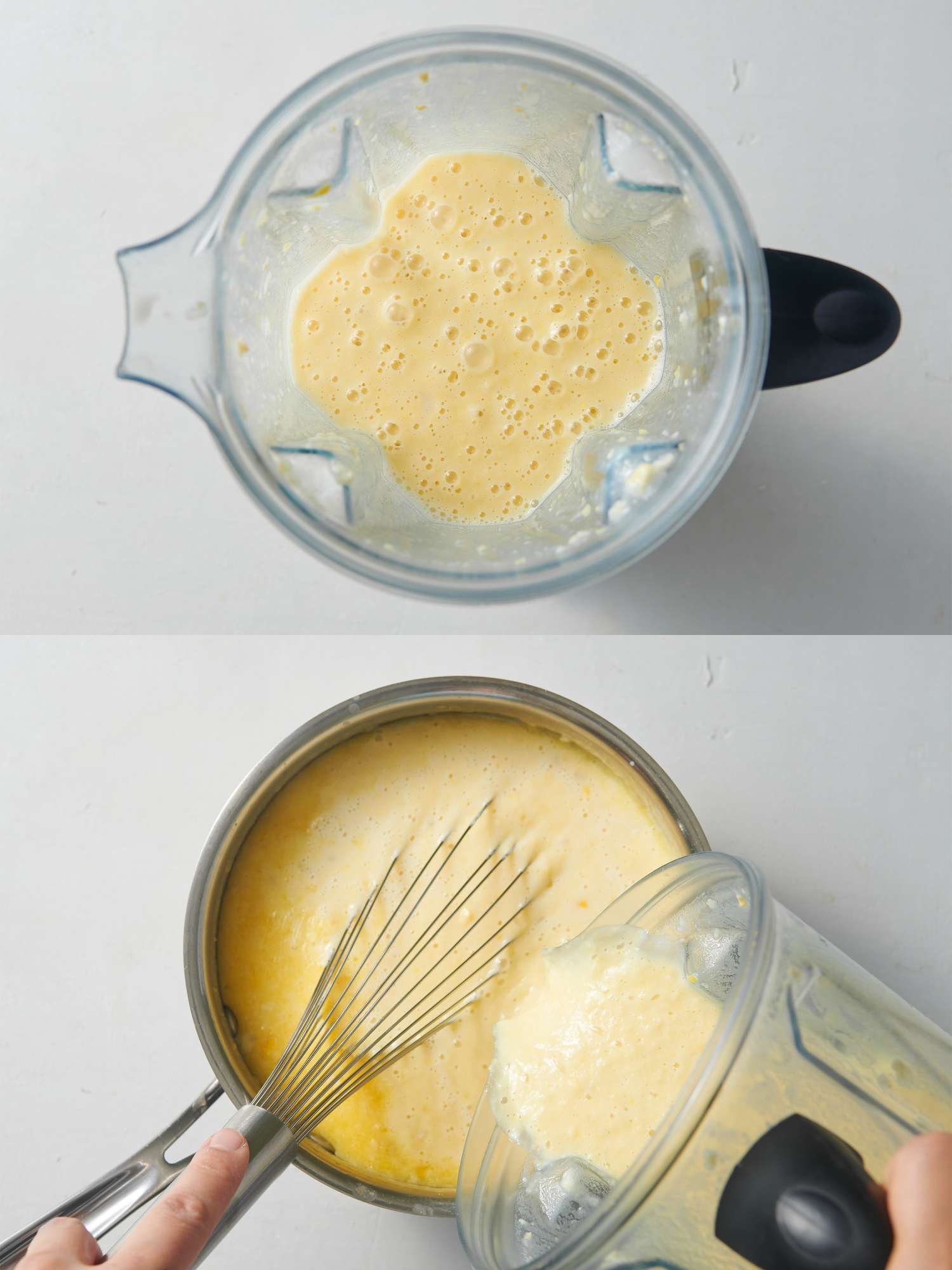 cup of soup blended until smooth inside blender, and Blended soup returned to pot and whisked until combined and seasoned to taste with salt, pepper, and sugar 