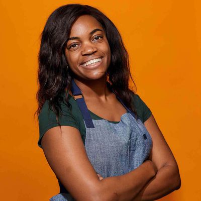 A headshot of Jasmine Smith, who is a recipe tester and developer for Serious Eats.