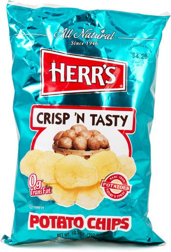 A bag of Herr's potato chips 