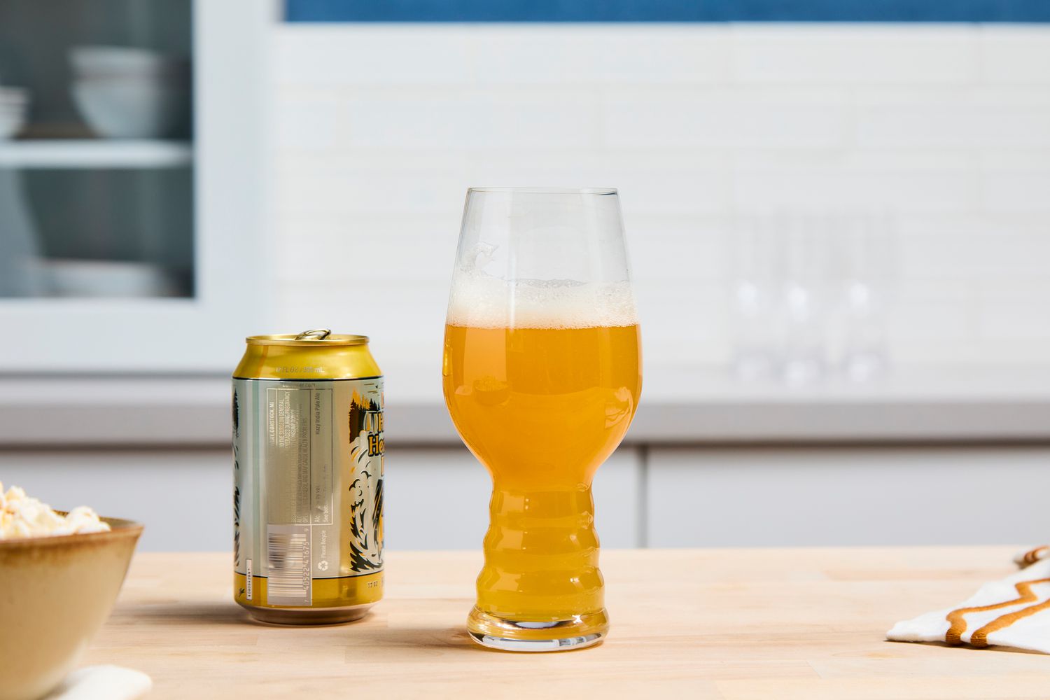 Beer in an IPA glass.