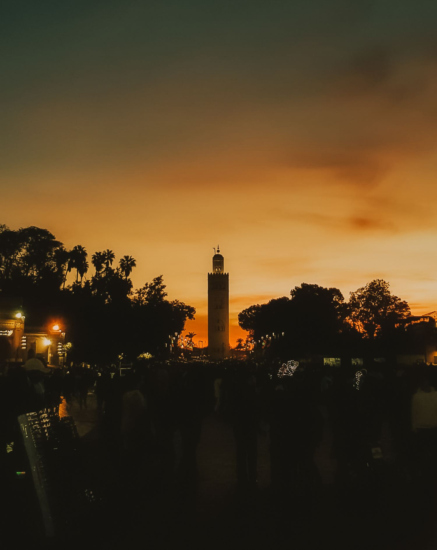 Jamaa El-Fna at sunset
