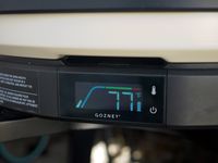 a closeup of the thermometer on the gozney arc