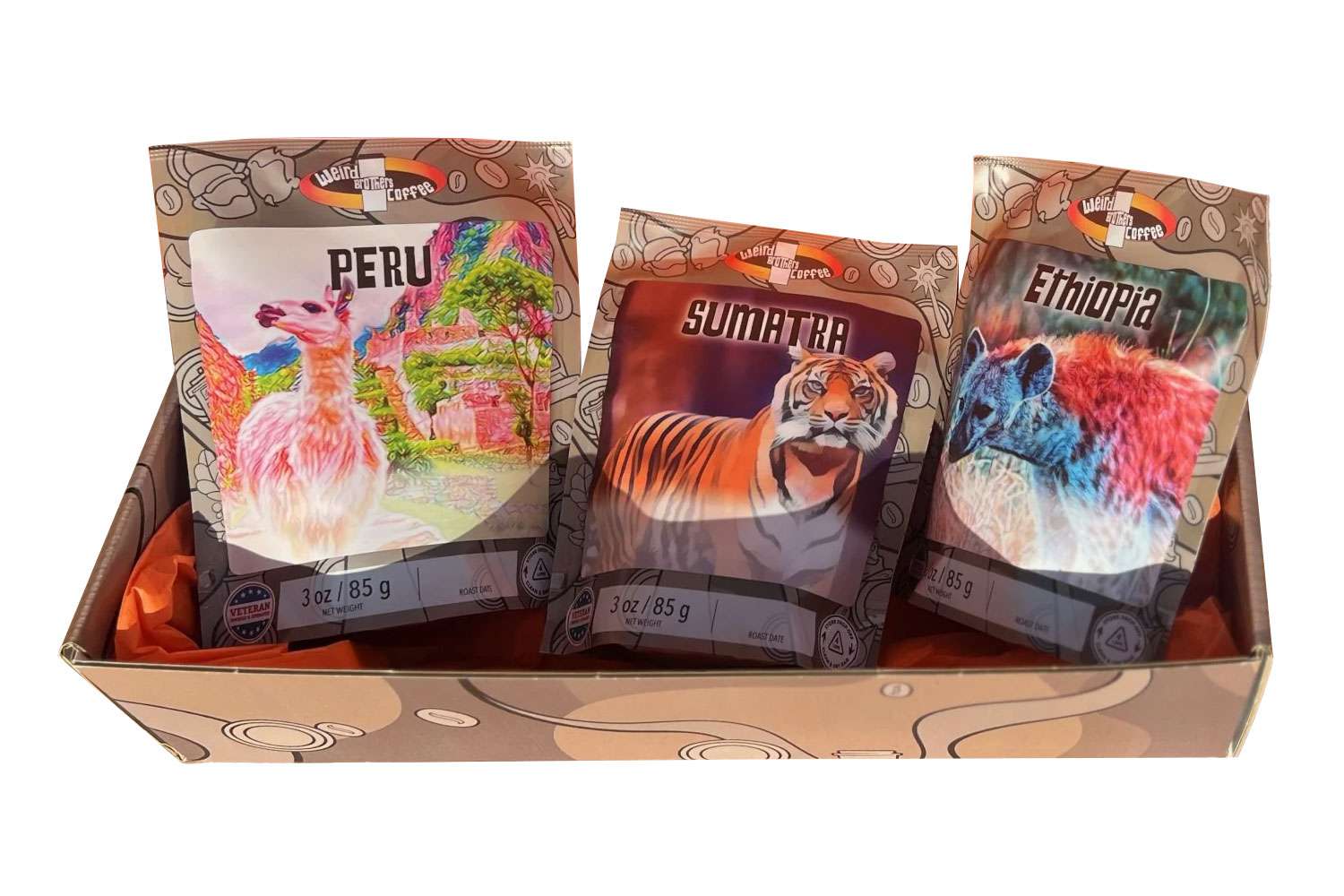 Weird Brothers Coffee Single Origin Sampler Box