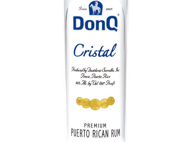Bottle of DonQ Cristal rum