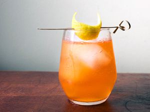Profile view of a Sierra Madre Sunrise cocktail