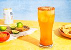 Side view of Michelada 