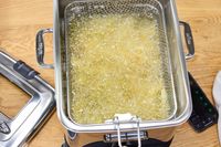 French fries are made in the All-Clad Easy Clean Pro 3.5L Electric Deep Fryer