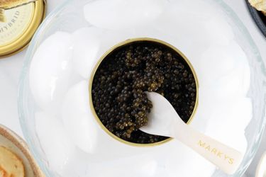 a close-up of Marky's kaluga hybrid caviar
