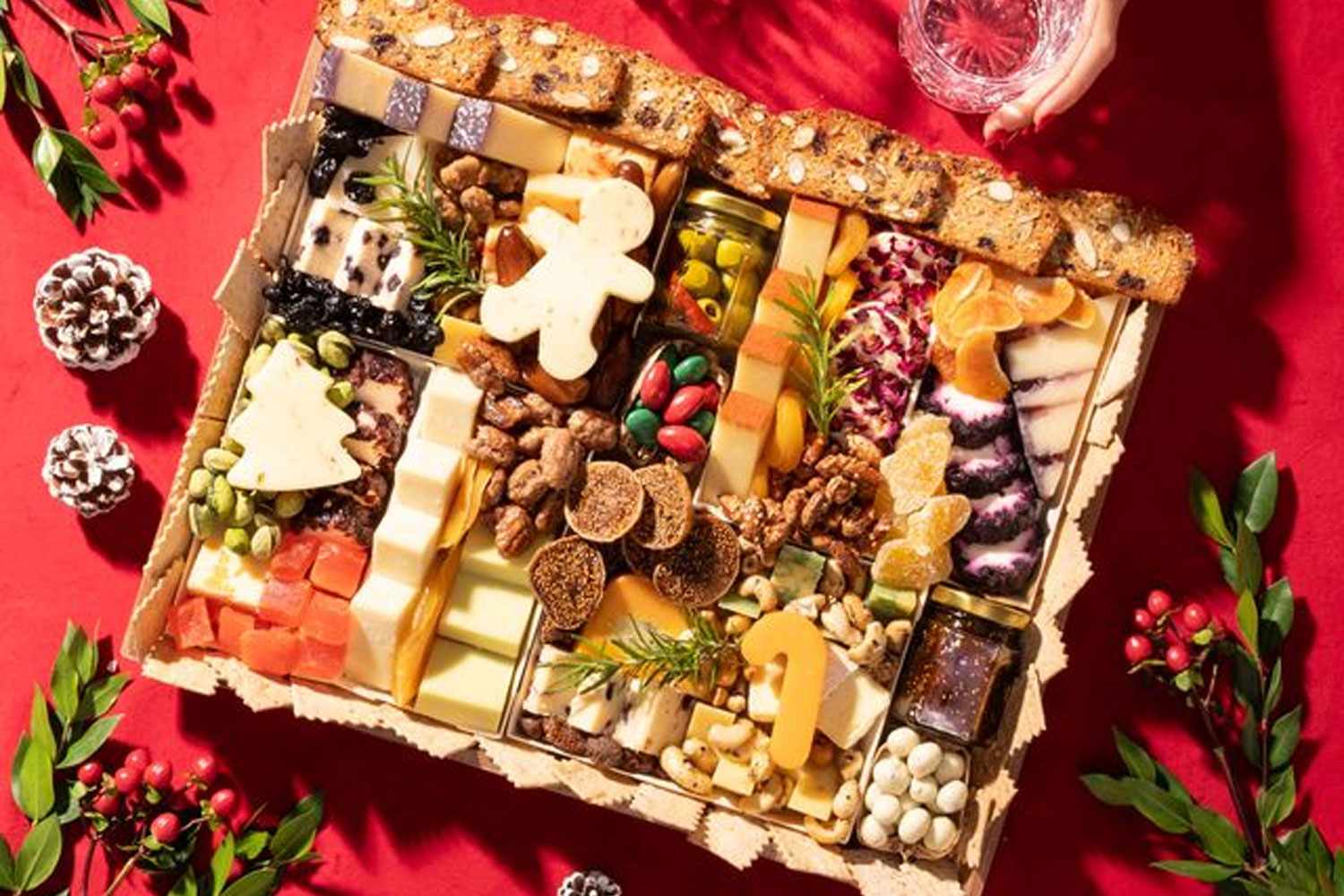 Boarderie Happy Holidays Ciccetti Cheese & Charcuterie Board