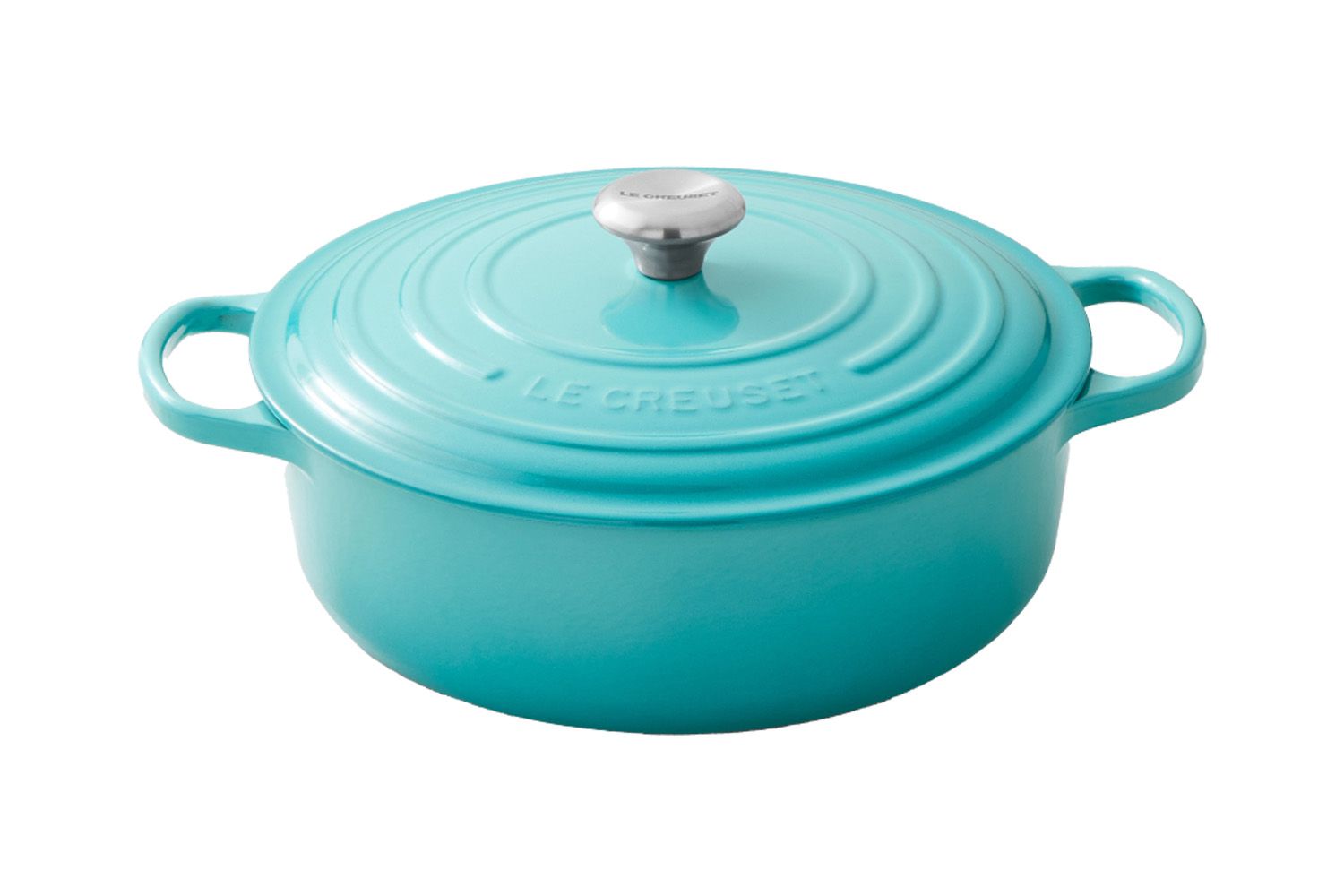 Le Creuset Signature Enameled Cast Iron Round Wide Dutch Oven Caribbean