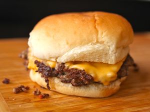  a crispy cheeseburger