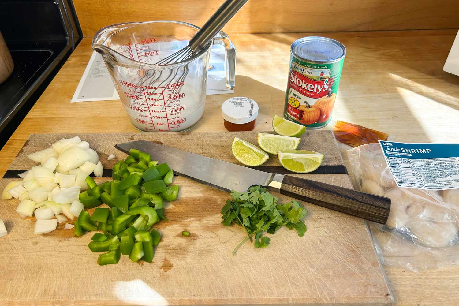 Marley Spoon meal ingredients arranged on a wood surface