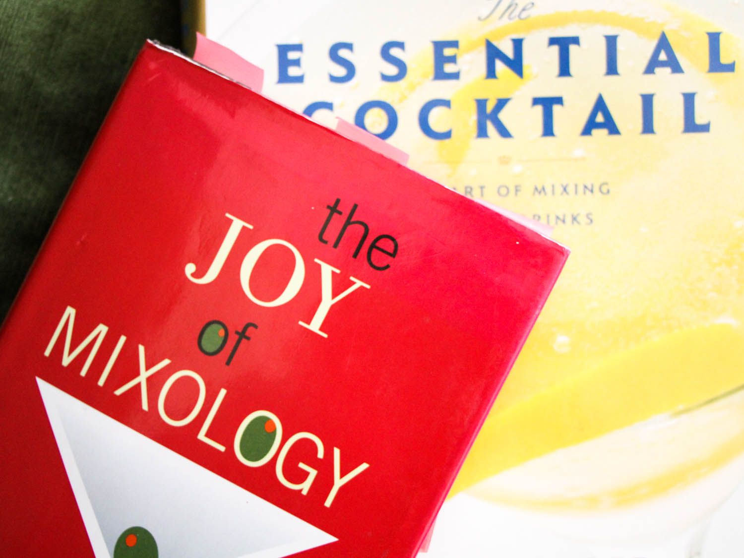 Two mixology books: the joy of mixology and the essential cocktail 