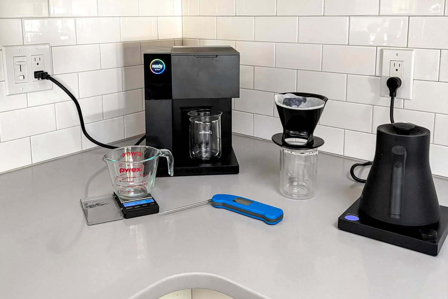 The Fellow Aiden on a kitchen countertop.