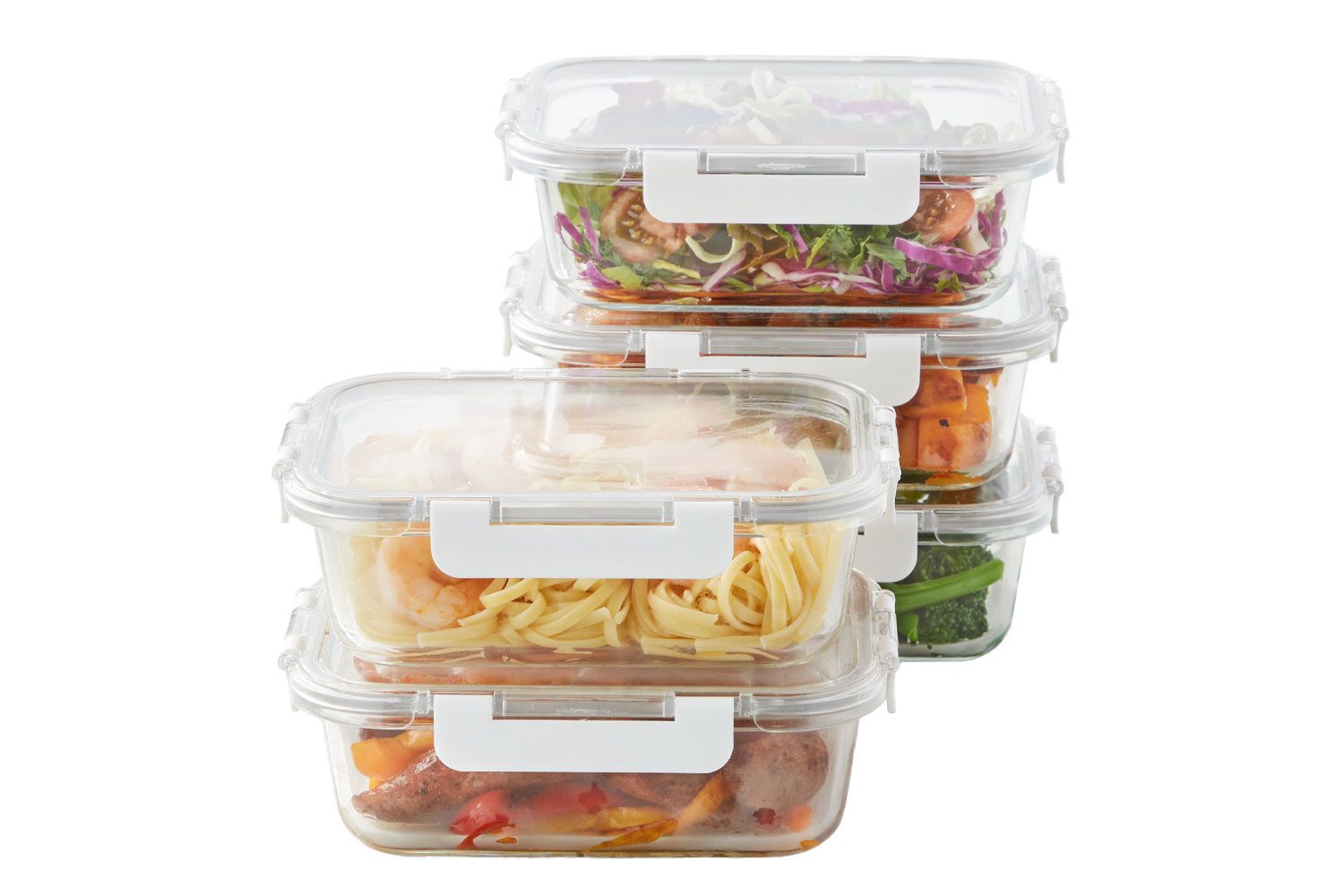 Hold Everything Rectangular Glass Food Storage Containers, 10-Piece Set