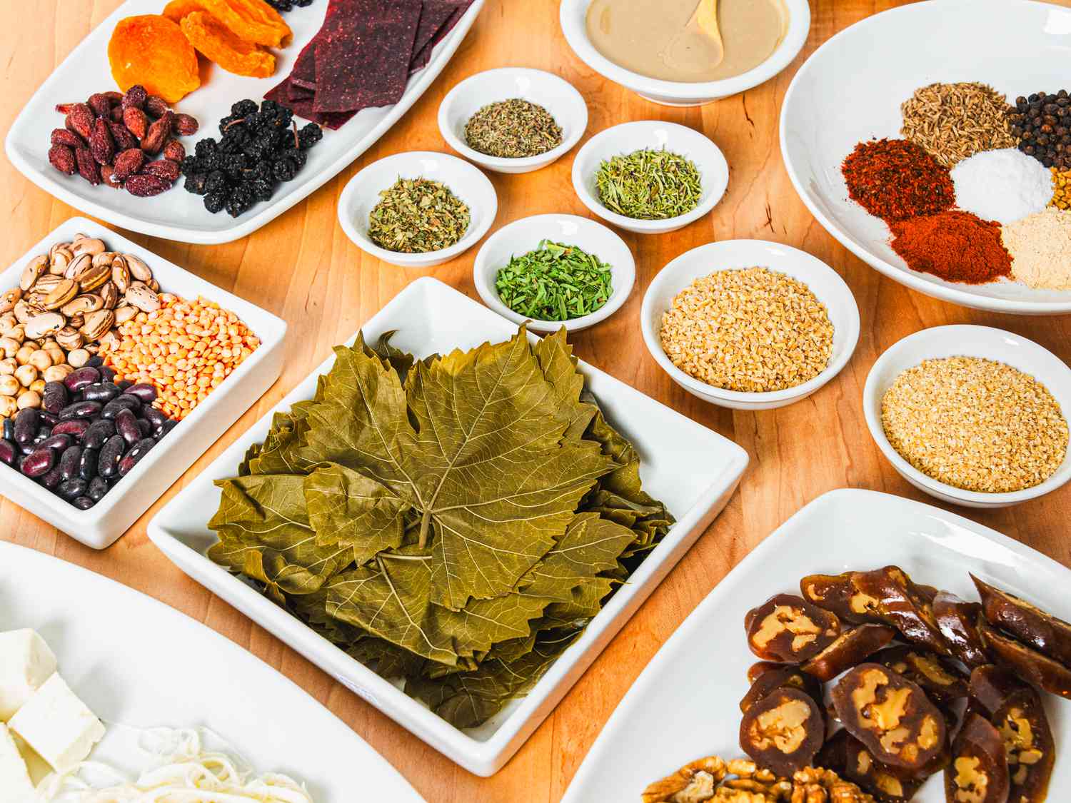 Side view of items in an Armenian Pantry