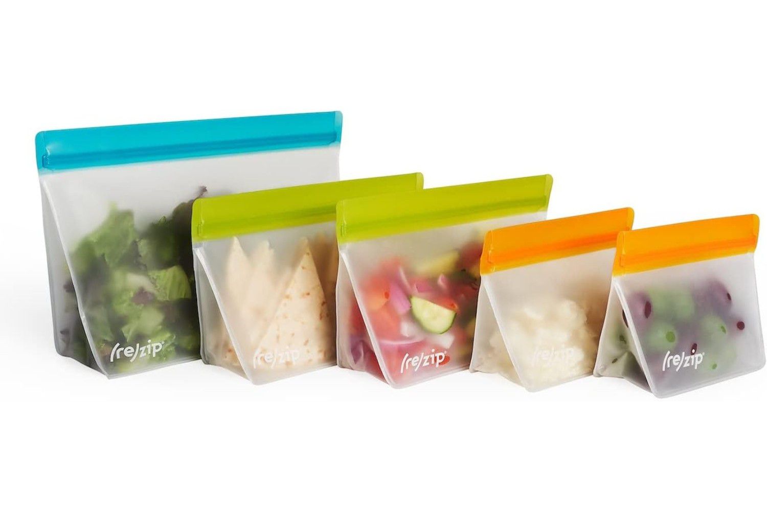rezip 5-Piece Stand-Up Reusable Bag Bundle