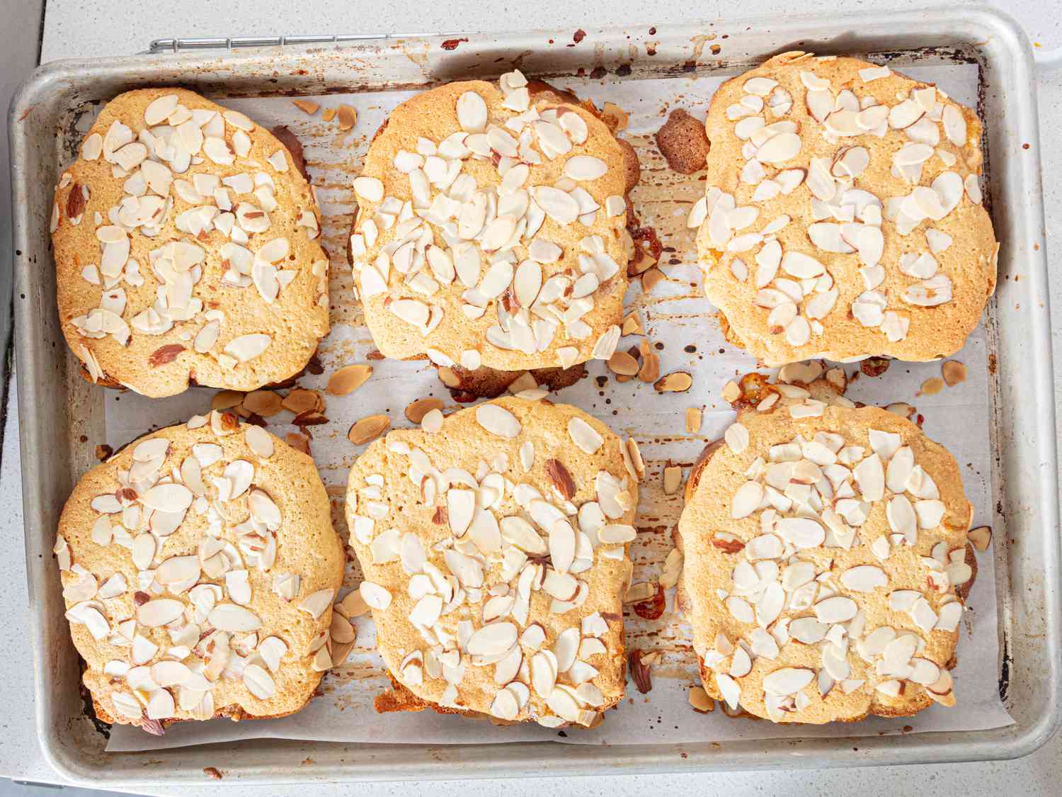 baked bostock on a sheetpan