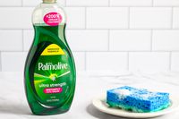 Palmolive Ultra Strength Dish Soap on counter