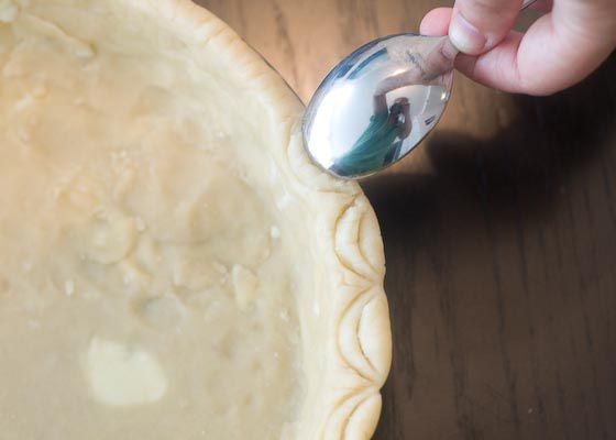 Scalloping with a spoon: