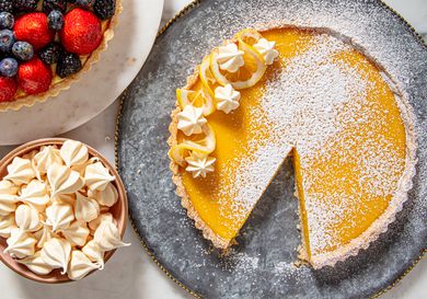 Overhead view of Lemon Tart 