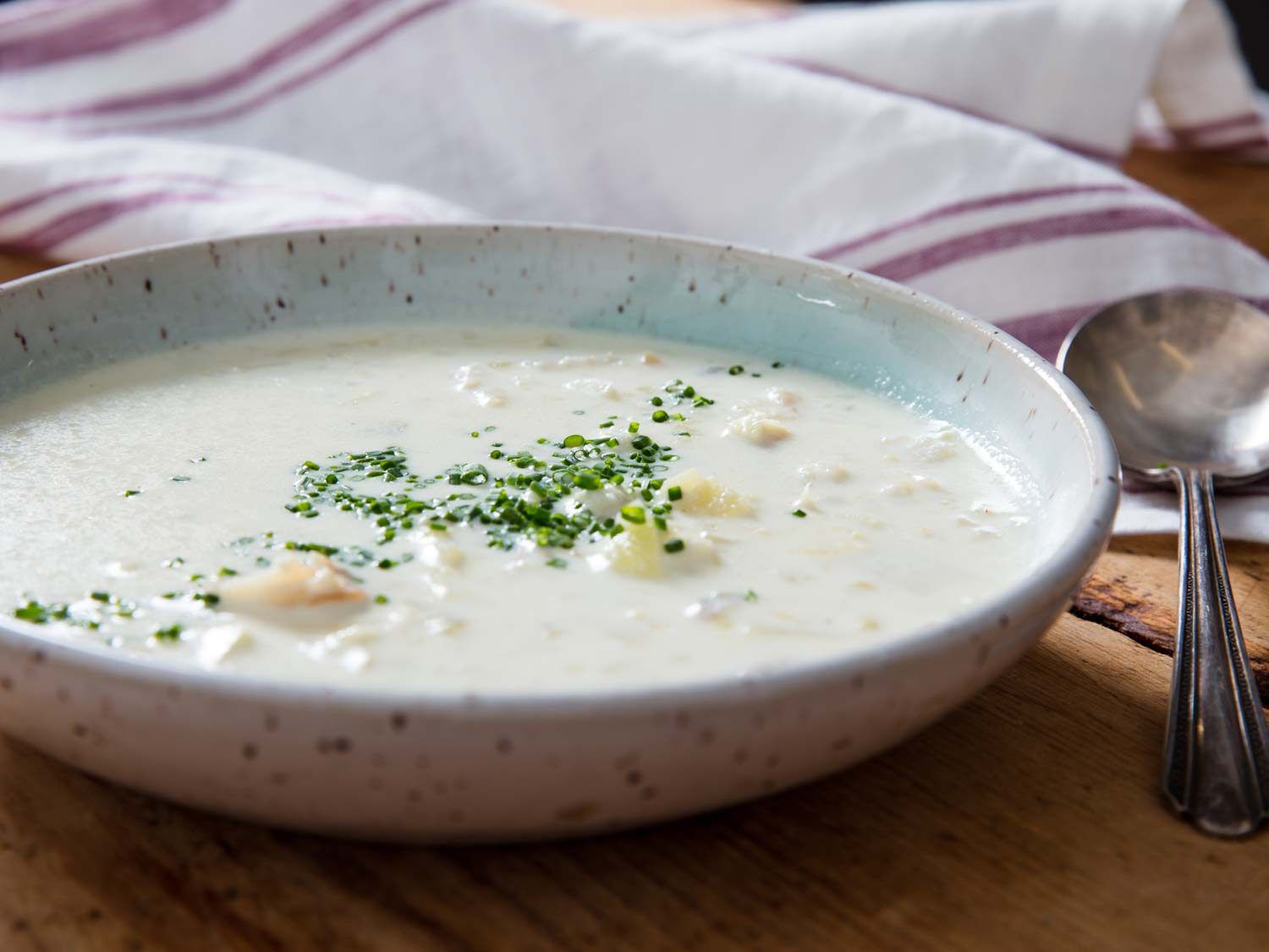 A bowl of Cullen skink (Scottish smoked fish chowder).
