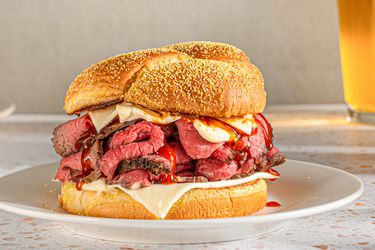 Sideview of Roast Beef 