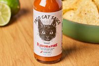 Close up of Flavor and Fire Foods Taco Cat Sauce