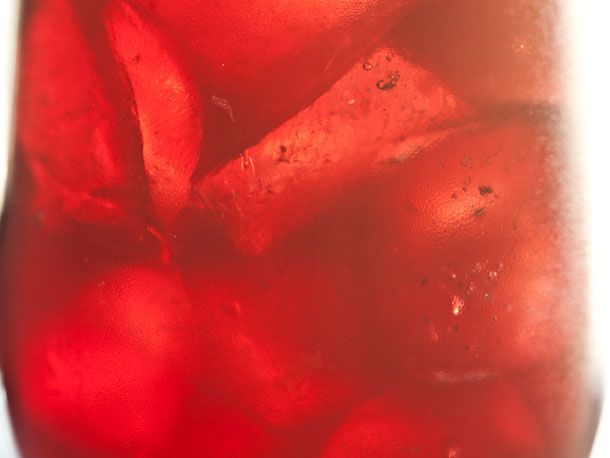 Red wine root liqueur cocktail