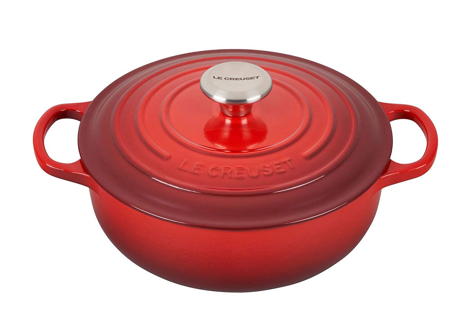 Le Creuset Enameled Cast Iron Signature Sauteuse Oven 3.5 qt Cerise