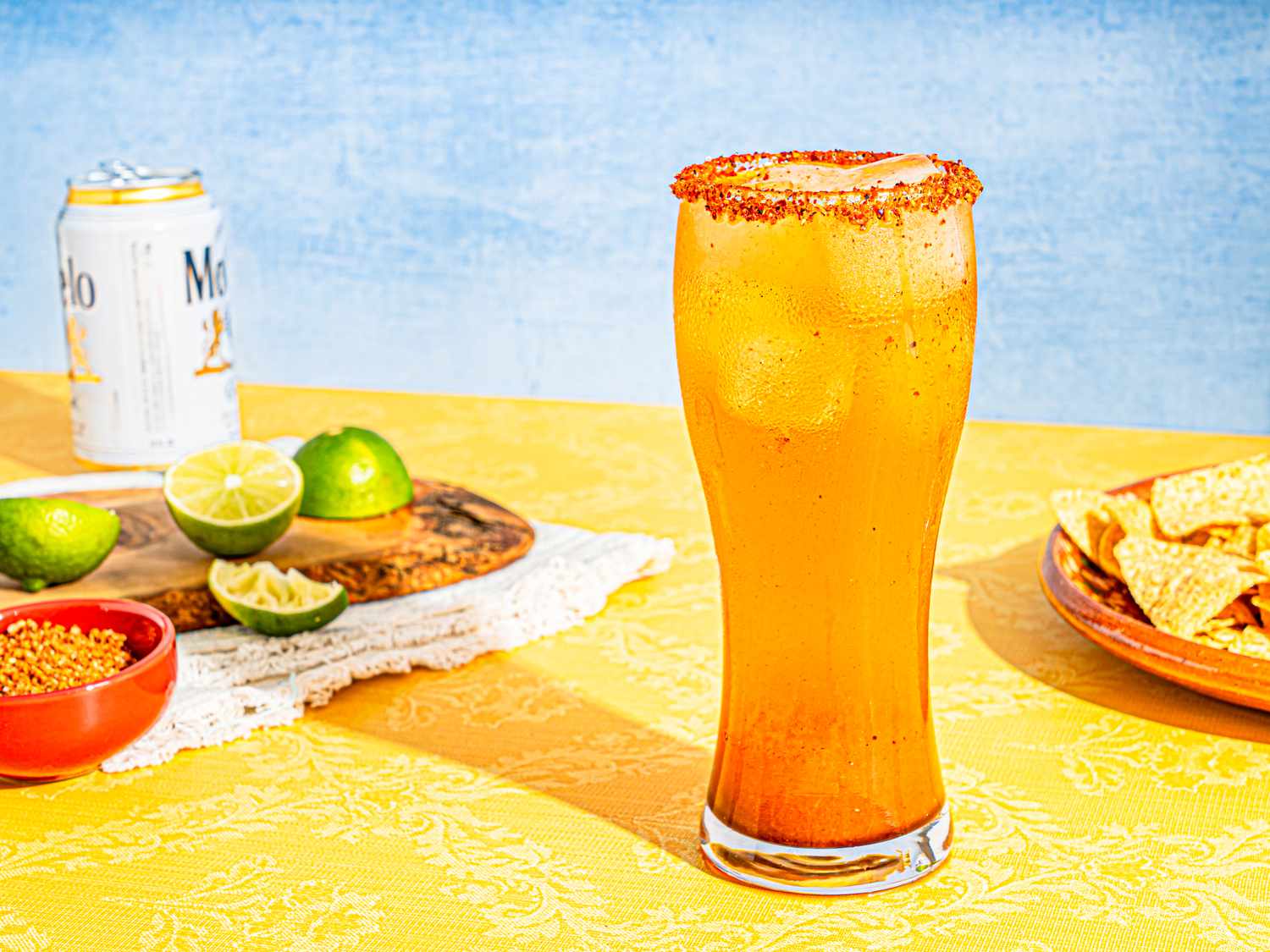 Side view of Michelada 